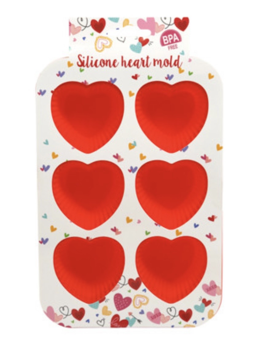 2.49 VALENTINES DAY SILICONE HEART MOLD