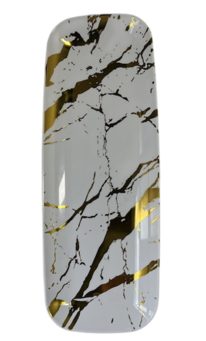 7.99 WHITE GOLD TRAY  