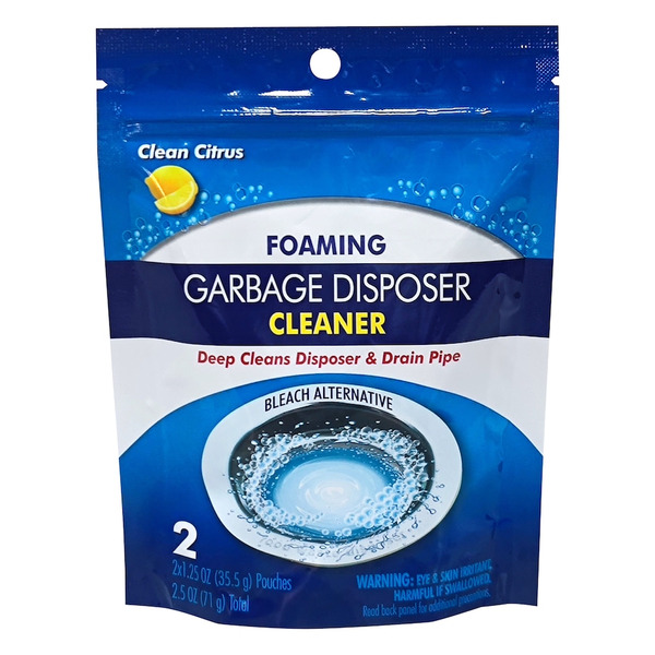 1.99 FOAMING GARBAGE DISPOSER CLEANER 2 COUNT
