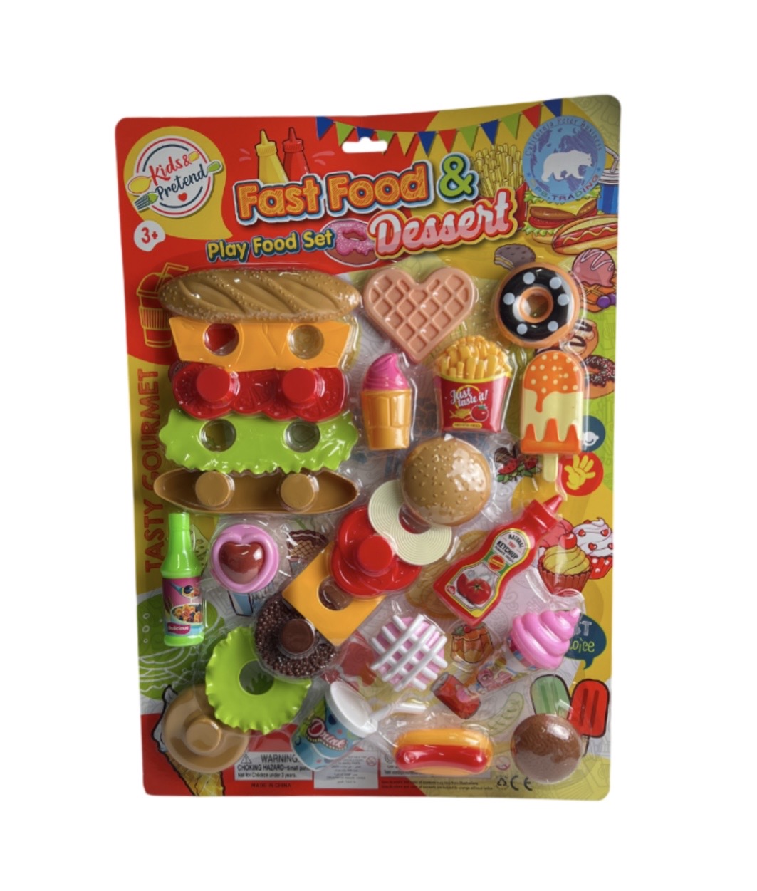 4.99 FAST FOOD AND DESSERT PLAY SET 