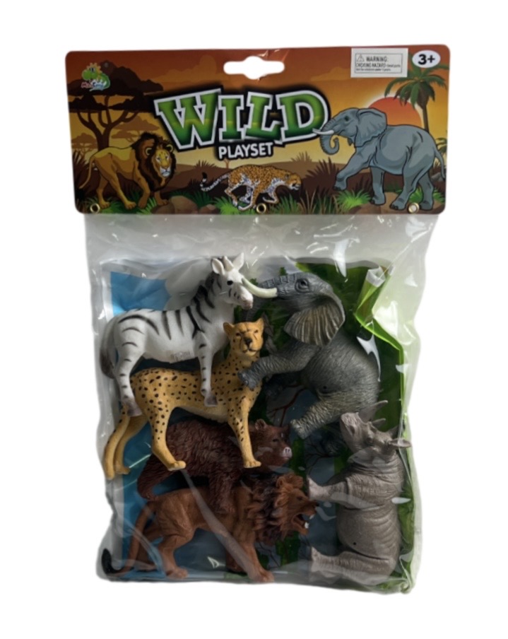 4.99 WILD ANIMAL PLAY SET 
