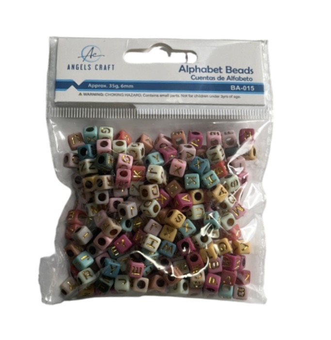 1.99 ALPHABET BEADS 