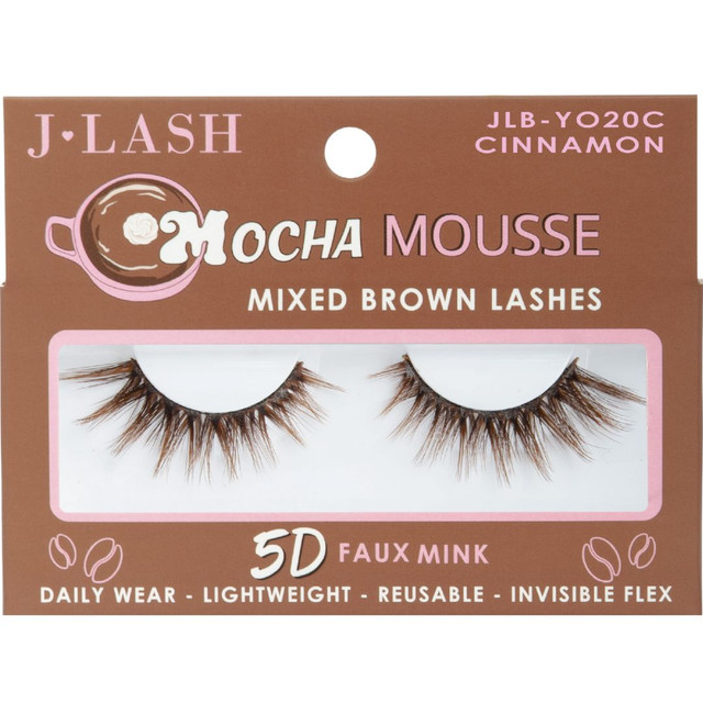 1.99 CINNNAMON MOCHA MOUSSES 5D FAUX MINK BROWN LASHES 