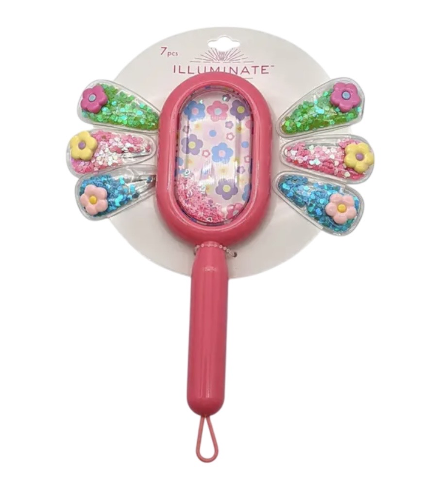 2.99 HAIR BRUSH WITH CLIPS