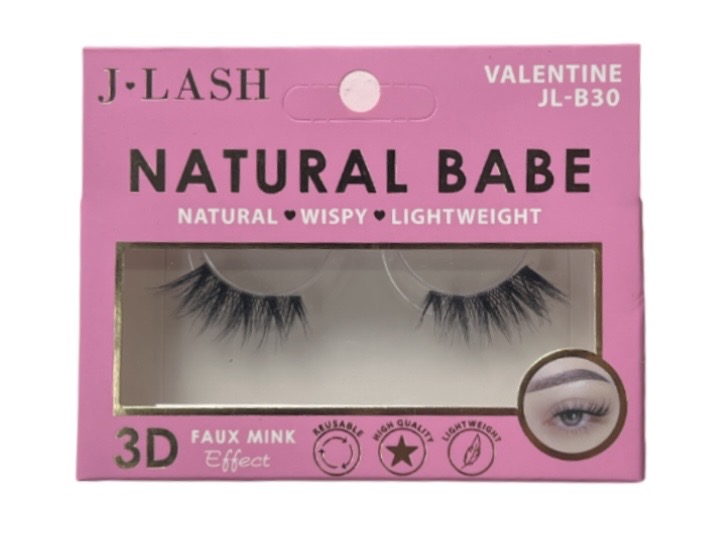 1.99 VALENTINES NATURAL BABE 3D FAUX MINK LASHES 