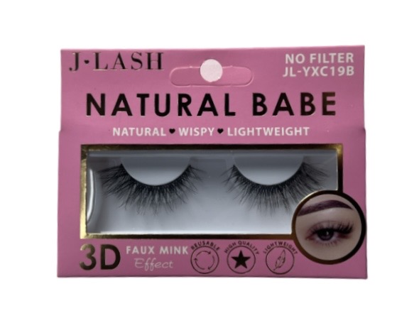 1.99 NO FILTER NATURAL BABE 3D FAUX MINK LASHES 