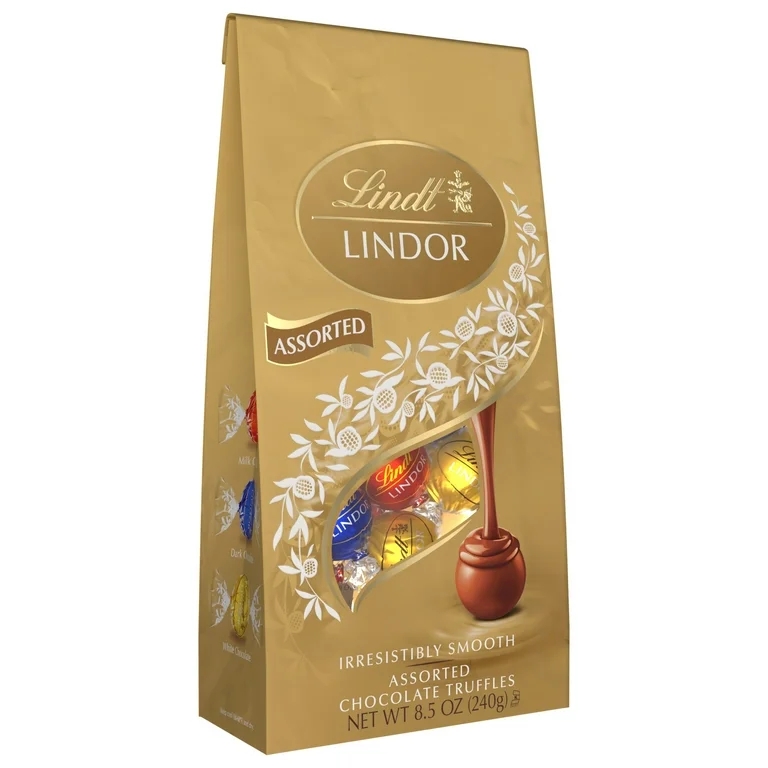 6.99 LINDT LINDOR ASSORTED CHOCOLATE 240 G