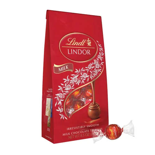 4.99 LINDT LINDOR MILK CHOCOLATE 240 G