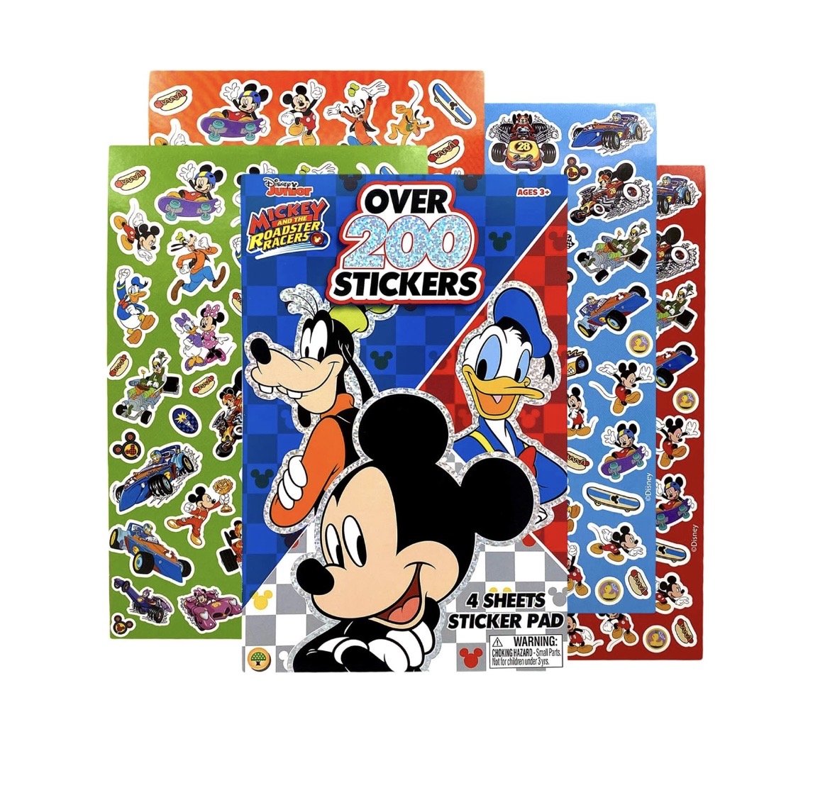 1.99 MICKEY AND THE RAOSTER RACERS STICKER PAD 