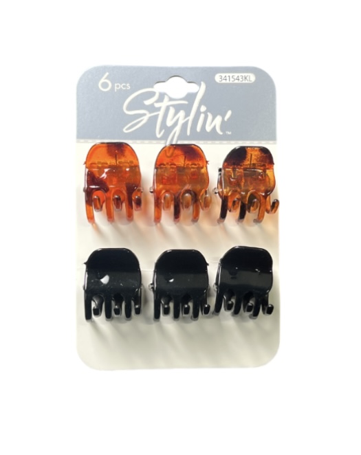 STYLIN HAIR CLIPS SMALL 6 COUNT