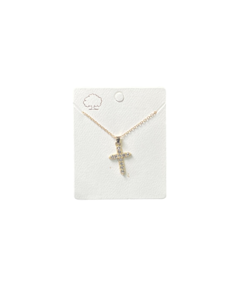 BLACK DIAMOND CROSS NECKLACE