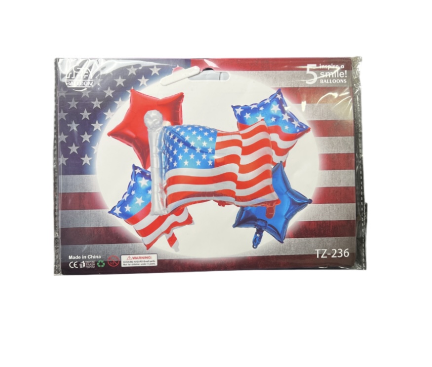 11.99 PATRIOTIC AMERICAN FLAG BALLOONS