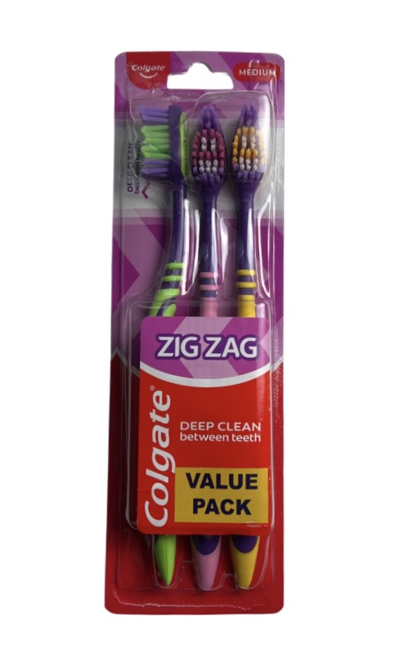 2.49 COLGATE ZIG ZAG TOOTH BRUSH 2 PACK 