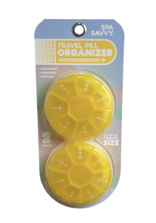 2.99 TRAVEL PILL ORGANIZER 2 PACK 