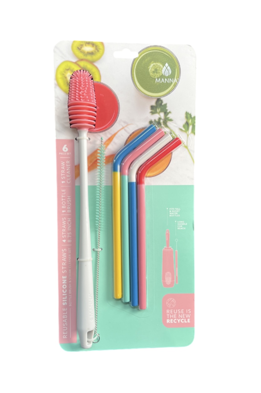 2.99 REUSABLE SILICONE STRAWS SET