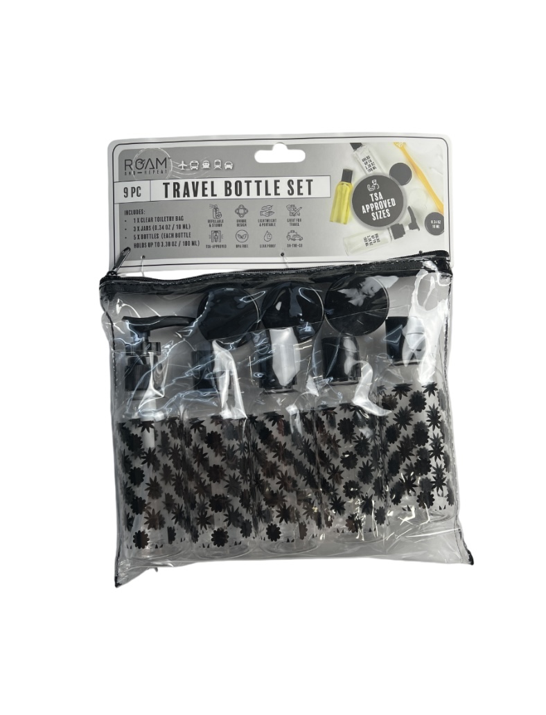 2.99 TRAVEL BOTTLE SET 9 PCS 