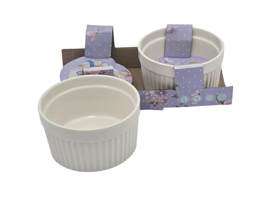 2.99 7OZ RAMEKIN-2 PC-WHITE