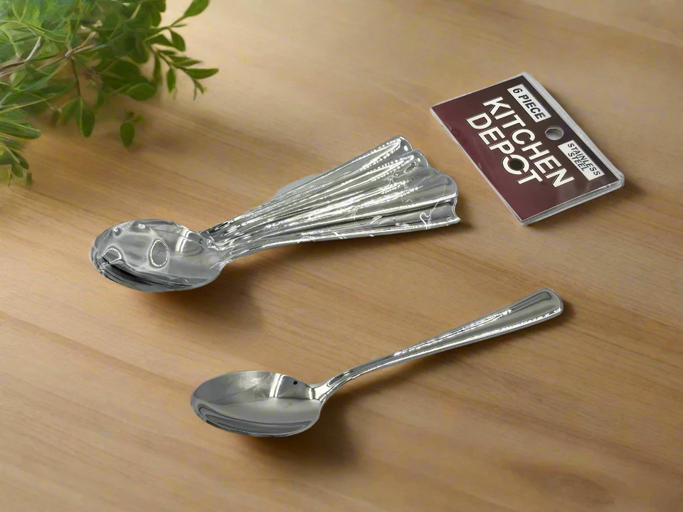 5.99 6 PC TEA SPOON-SILVER