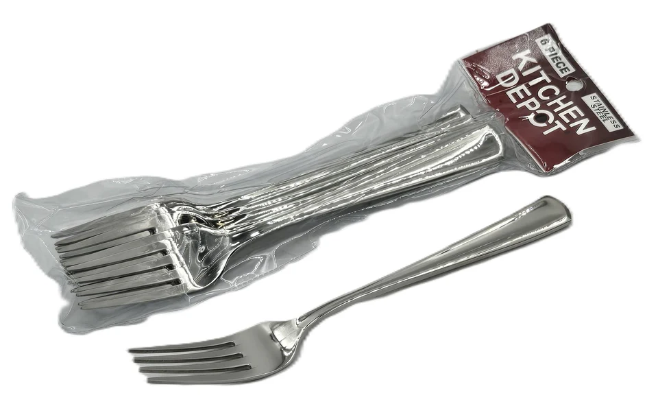 9.99 6 PC DINNER FORK-SILVER