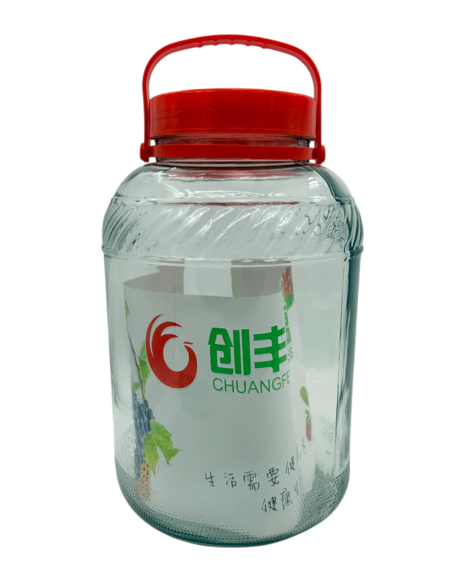 11.99 12L GLASS JAR W/LID