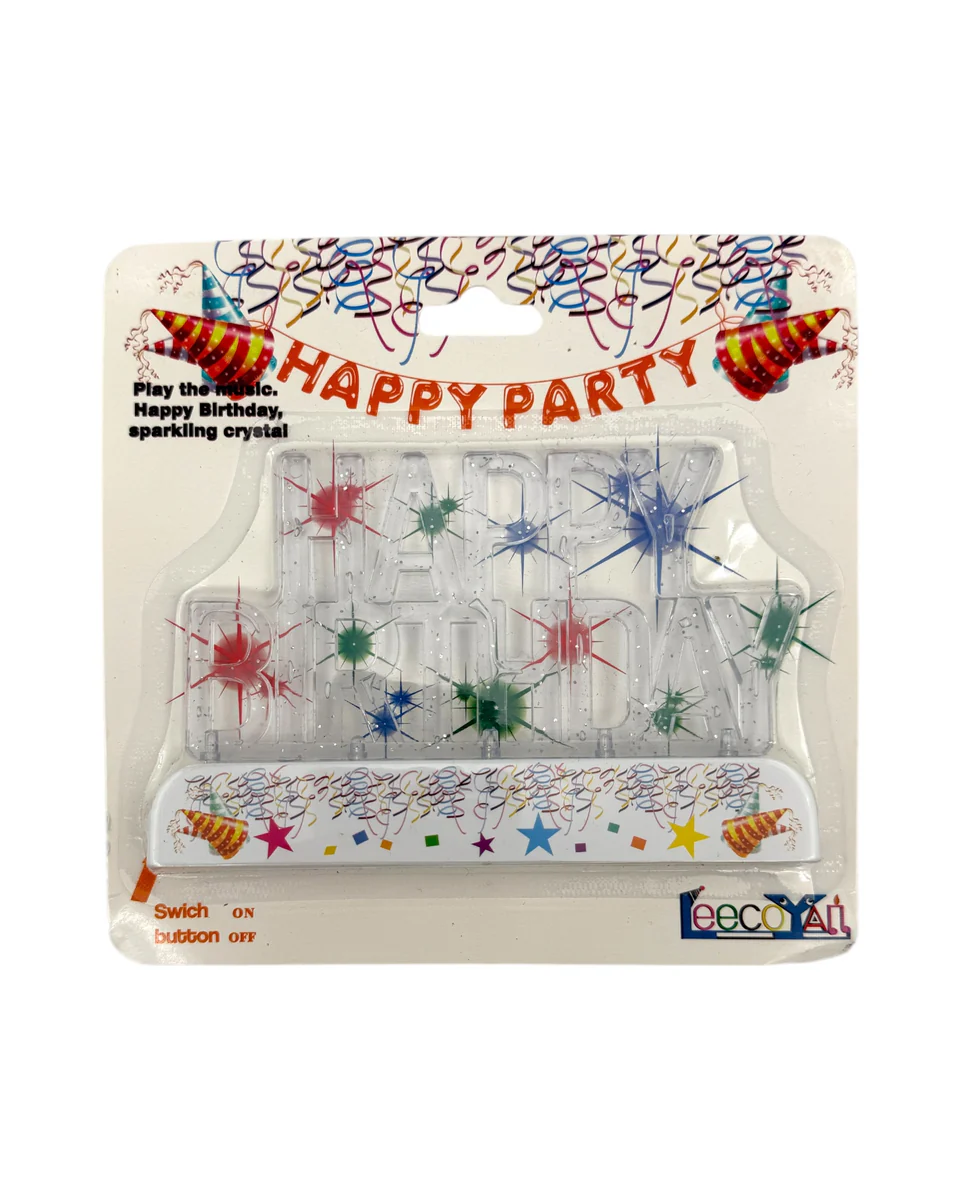 2.99 BIRTHDAY MUSICAL CAKE TOPPER