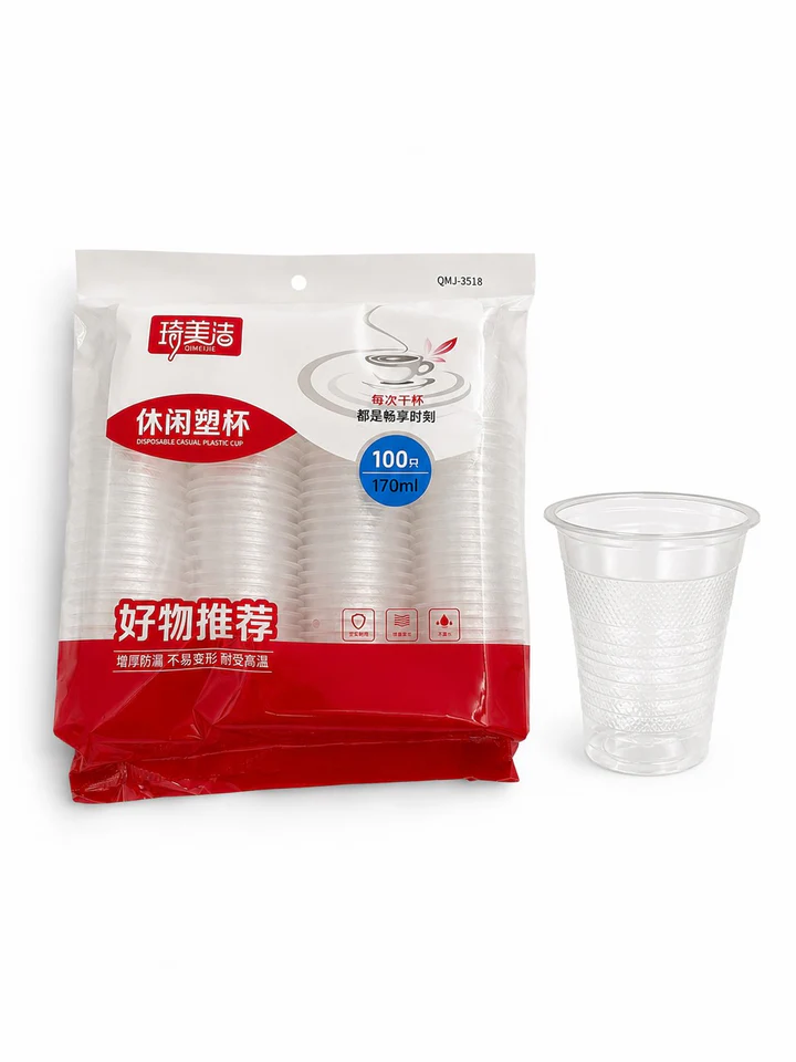 1.99 6 OZ CLEAR CUPS-100CT