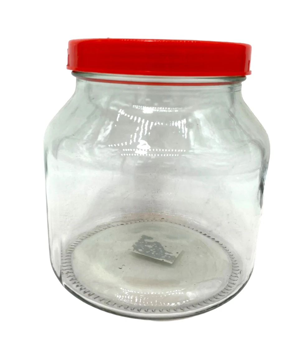 4.99 2L GLASS JAR W/LID
