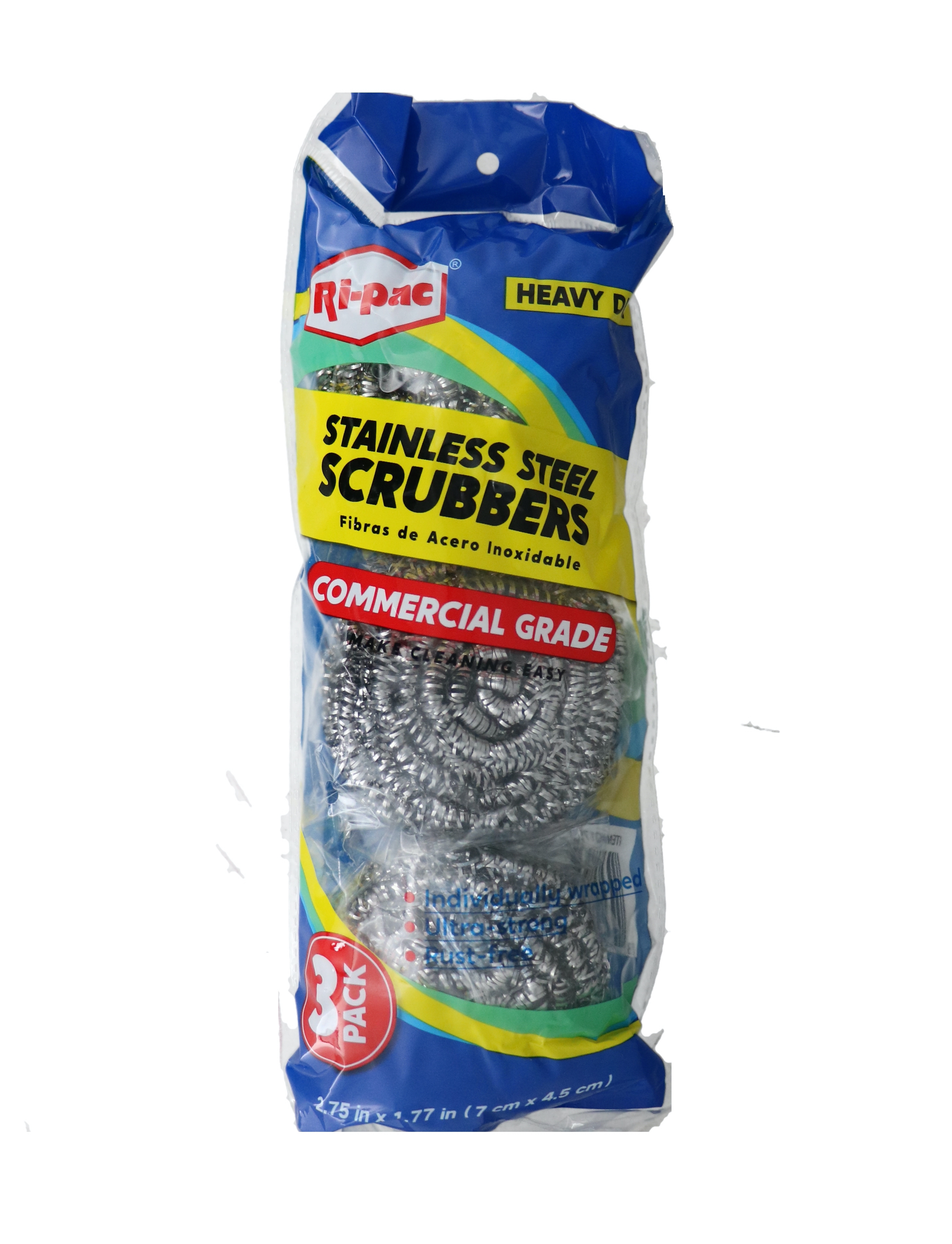 RI PAC STAINLESS STEEL SCRUBBER 3 PACK