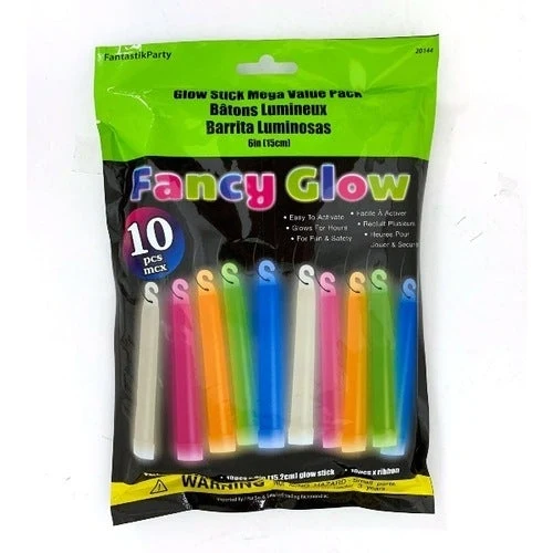 4.99 GLOW STICK MEGA VALUE 10 PACK