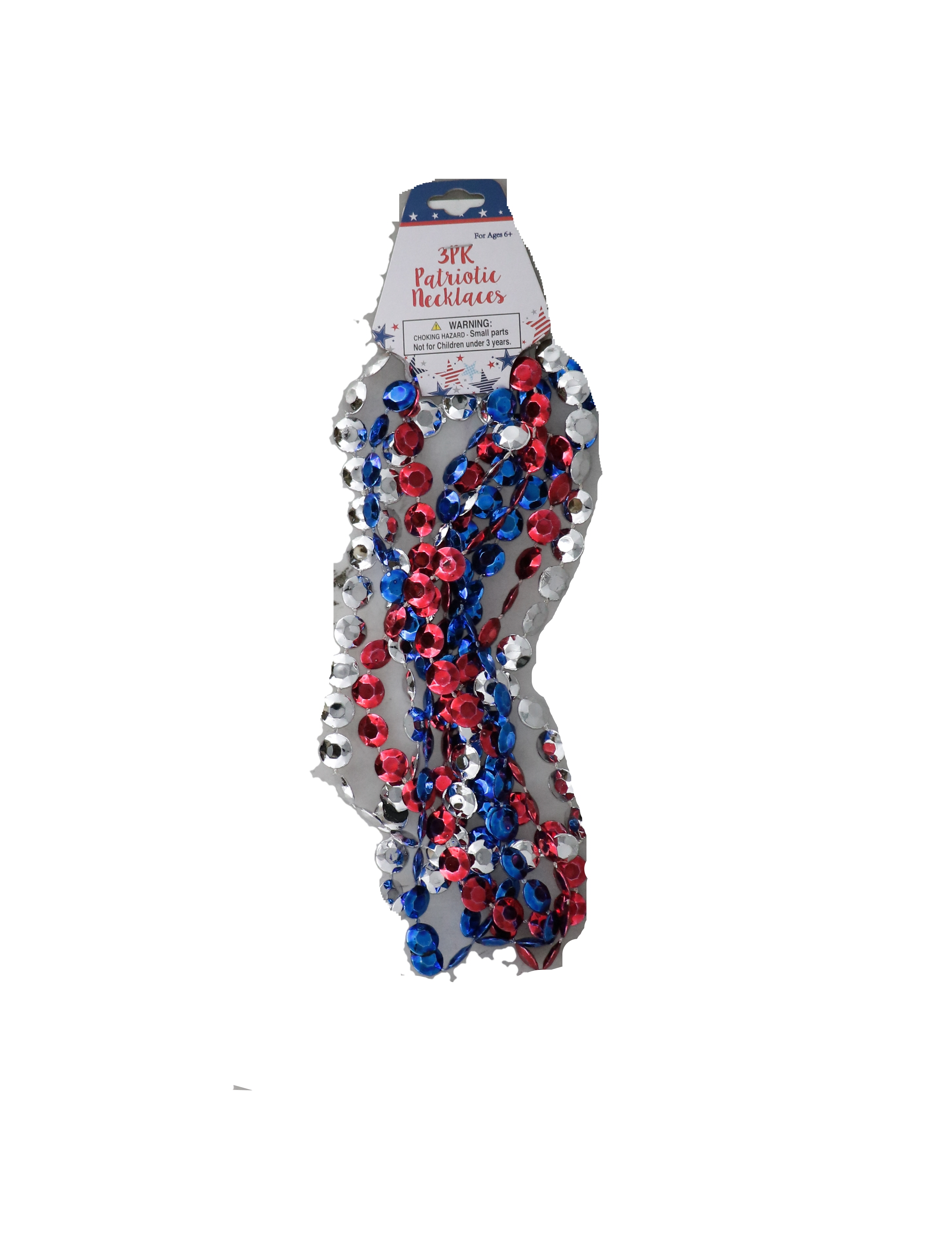 PATRIOTIC NECKLACES 3 PACK