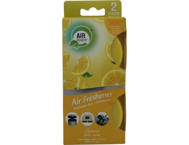 LEMON AIR FRESHENER AIR FUSION 1.5 OZ 2 PACK