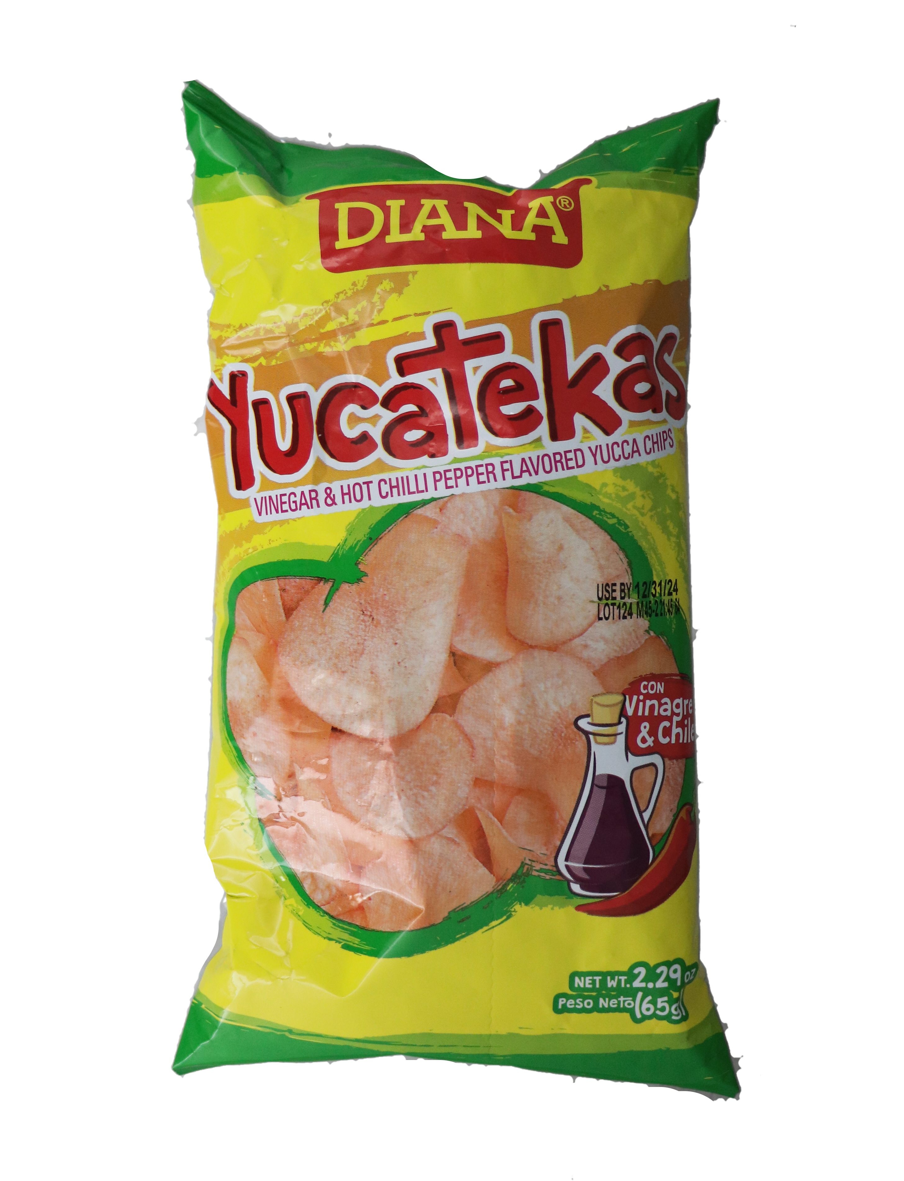 2.99 DIANA YUCATEKAS VINEGAR AND HOT CHILI PEPPER CHIPS