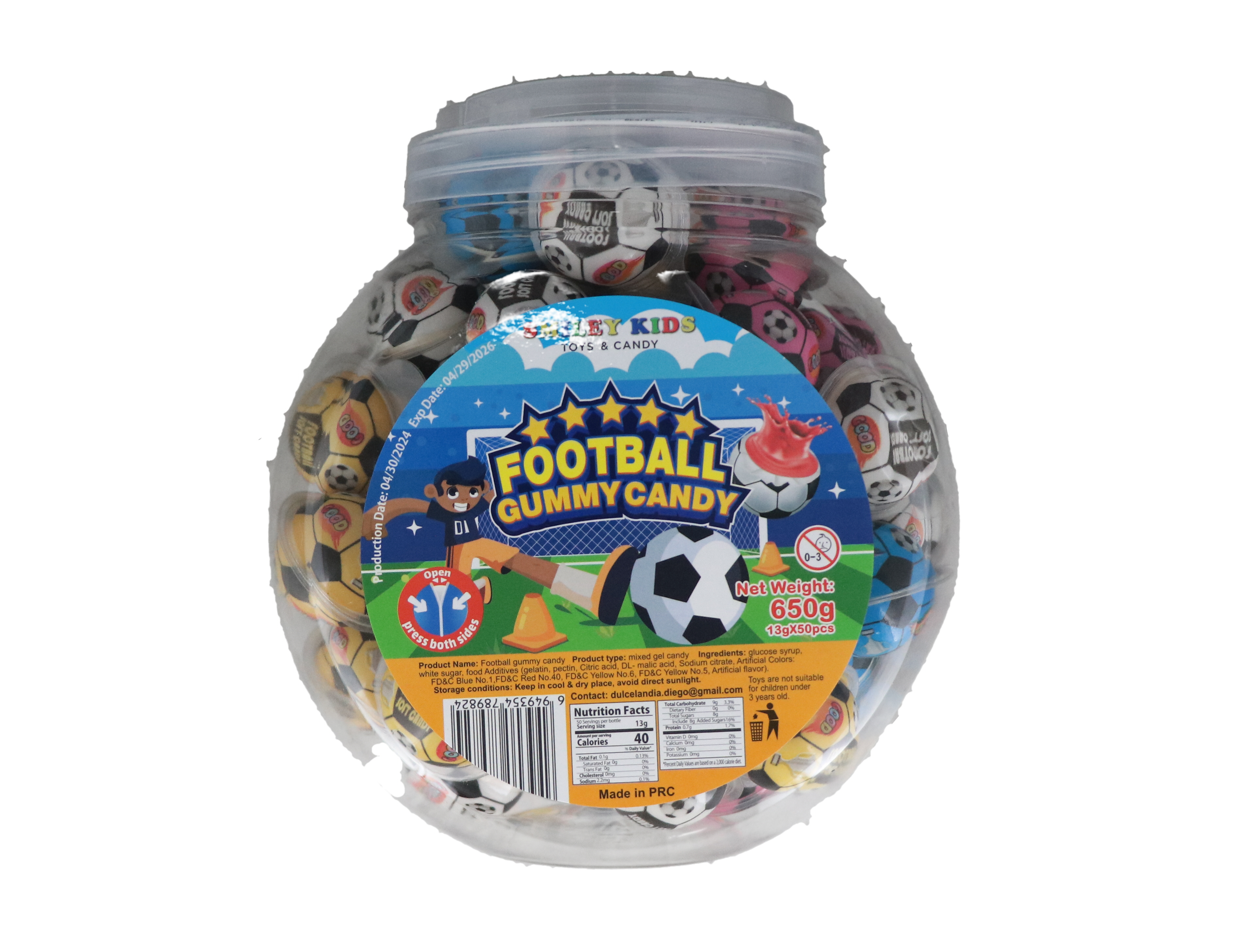 14.99 FOOTBALLGUMMY CANDY 