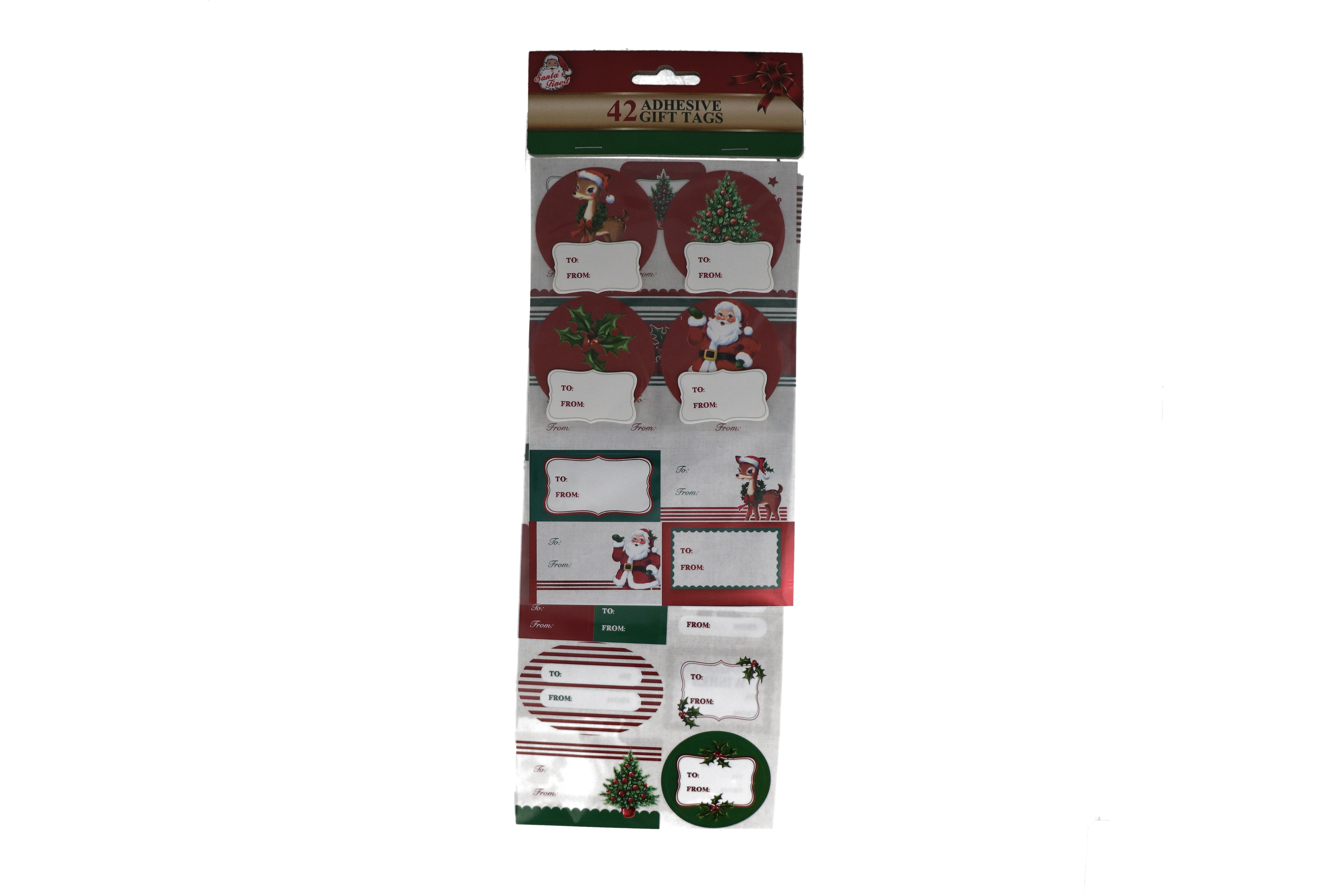 1.99 CHRISTMAS STICKERS CHARACTERS 3PC/CARD