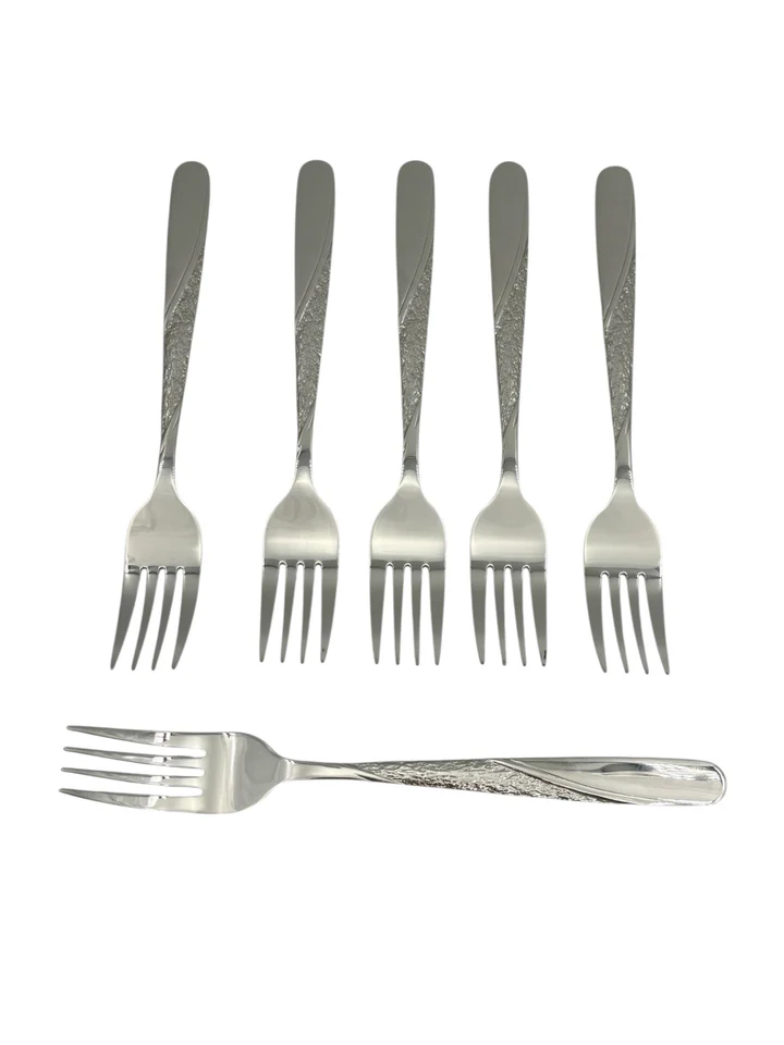 5.99 6 PC DINNER FORK-SILVER