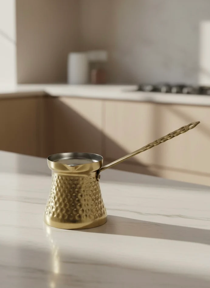 10.99 3 CUP COFFEE WARMER-GOLD