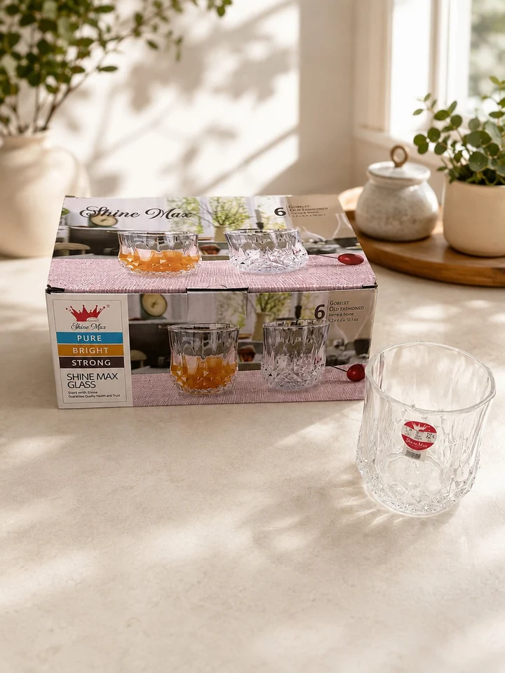 6.49 10.75OZ - 6 PC GLASS CUP SET