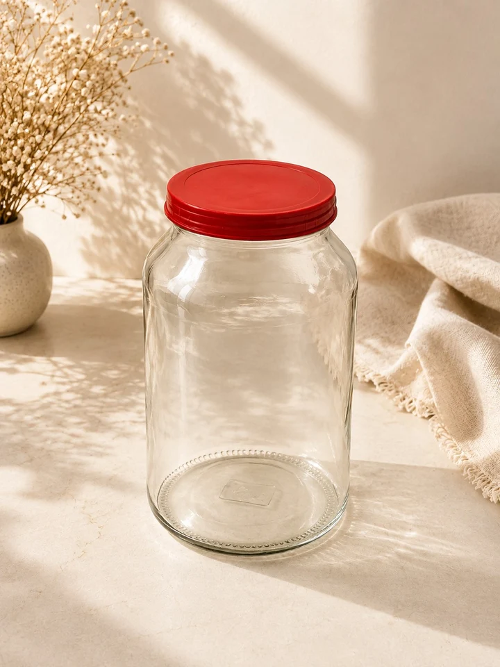 4.49 4L GLASS JAR W/LID