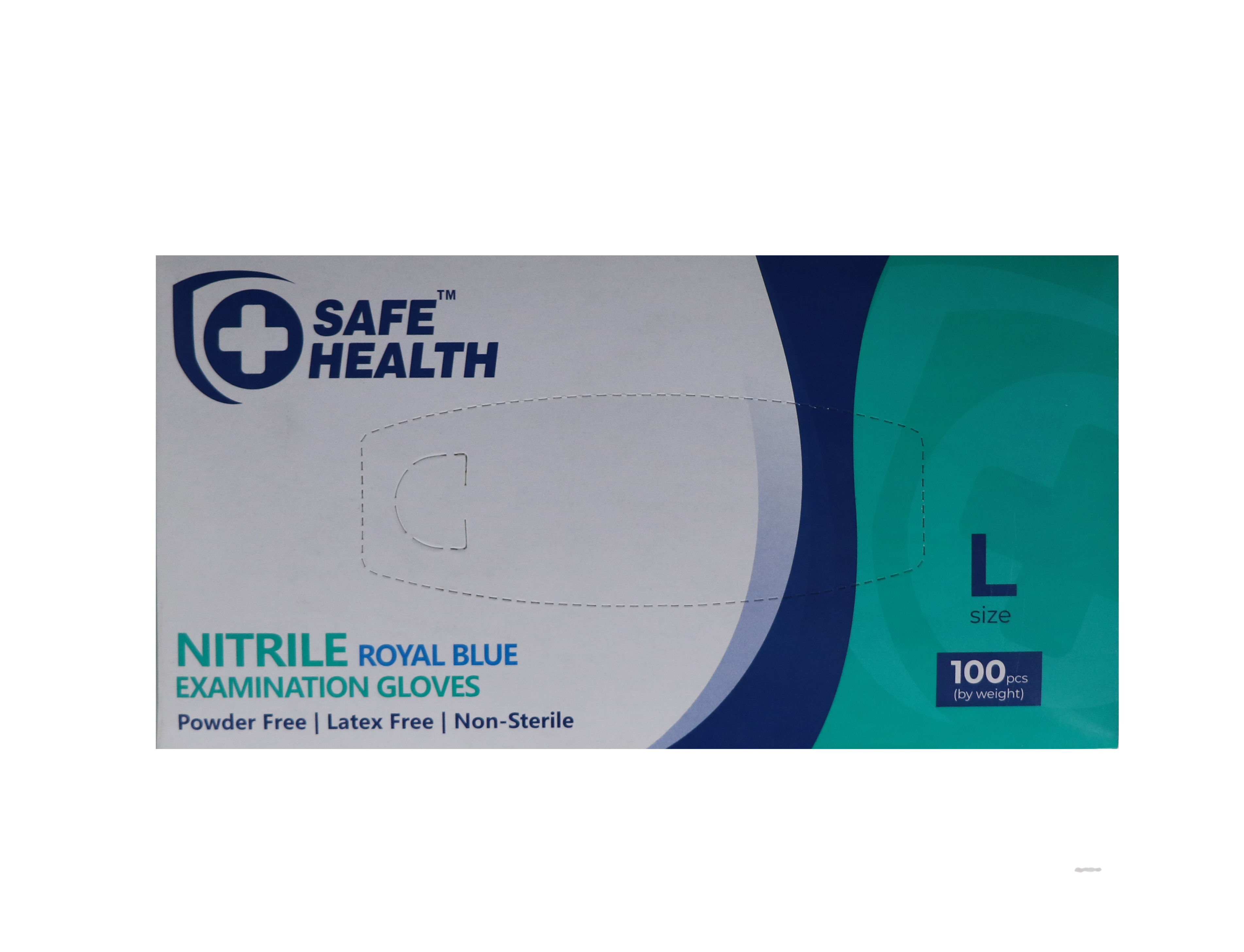 4.99 LARGE NITRILE ROYAL BLUE EXAMINATION GLOVES