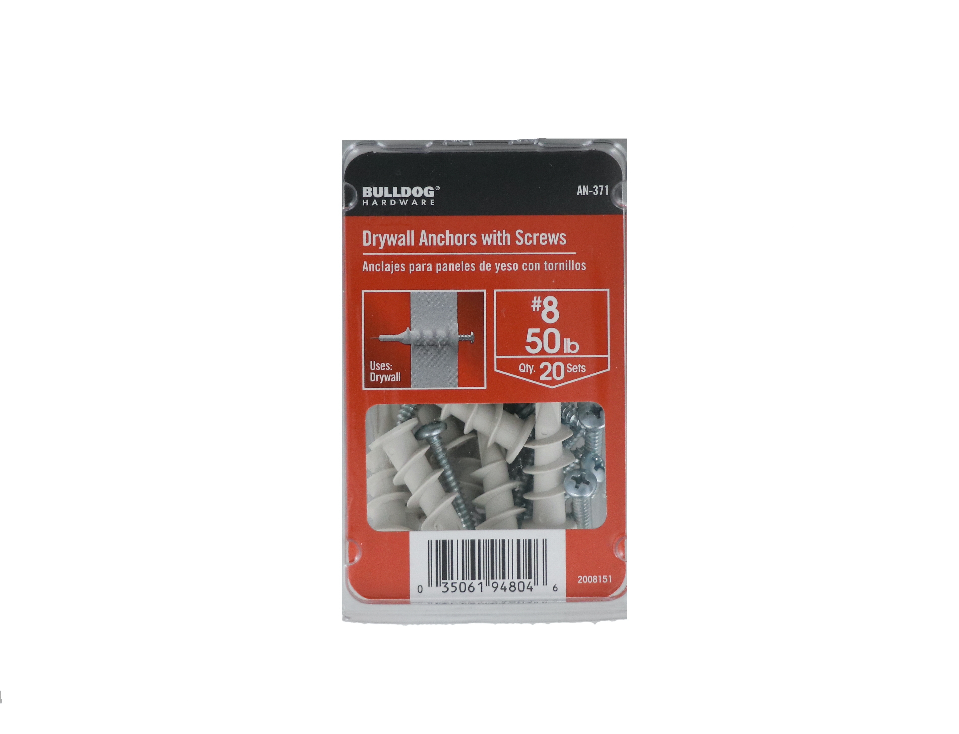 DRYWALL ANCHORS WITH SCREWS 