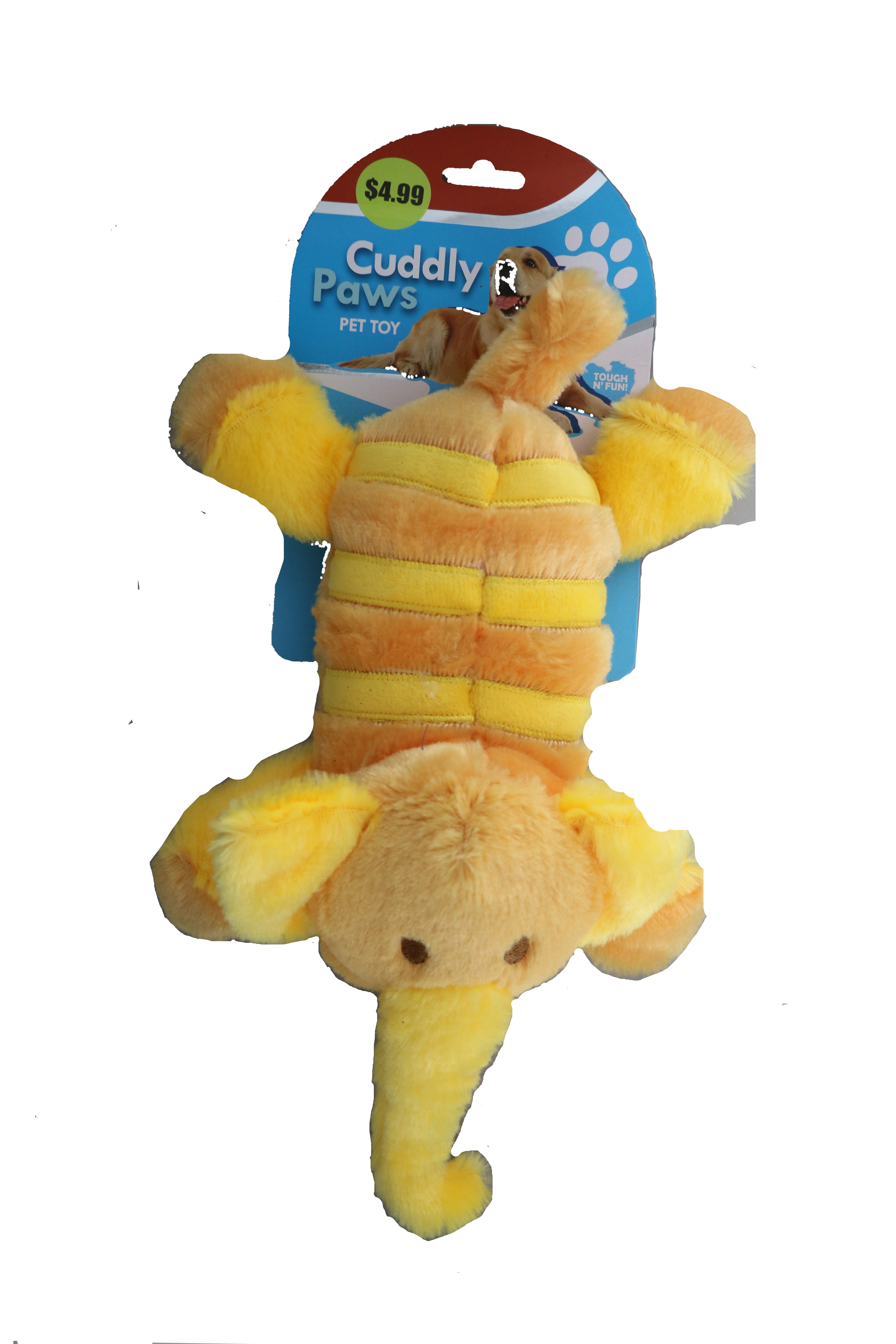 4.99 CUDDLY PAWS PET TOY