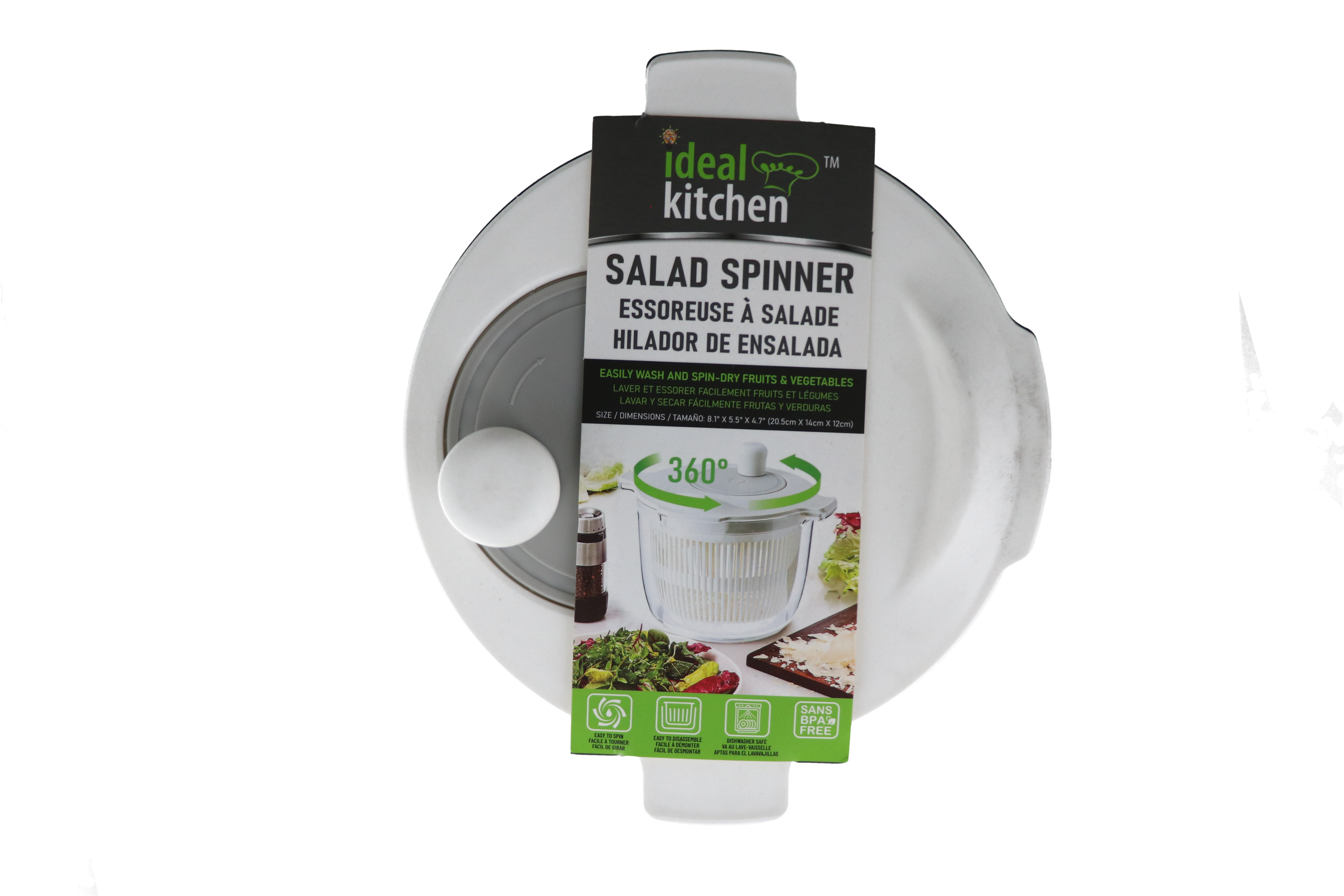 5.99 IDEAL KITCHEN SALAD SPINNER 