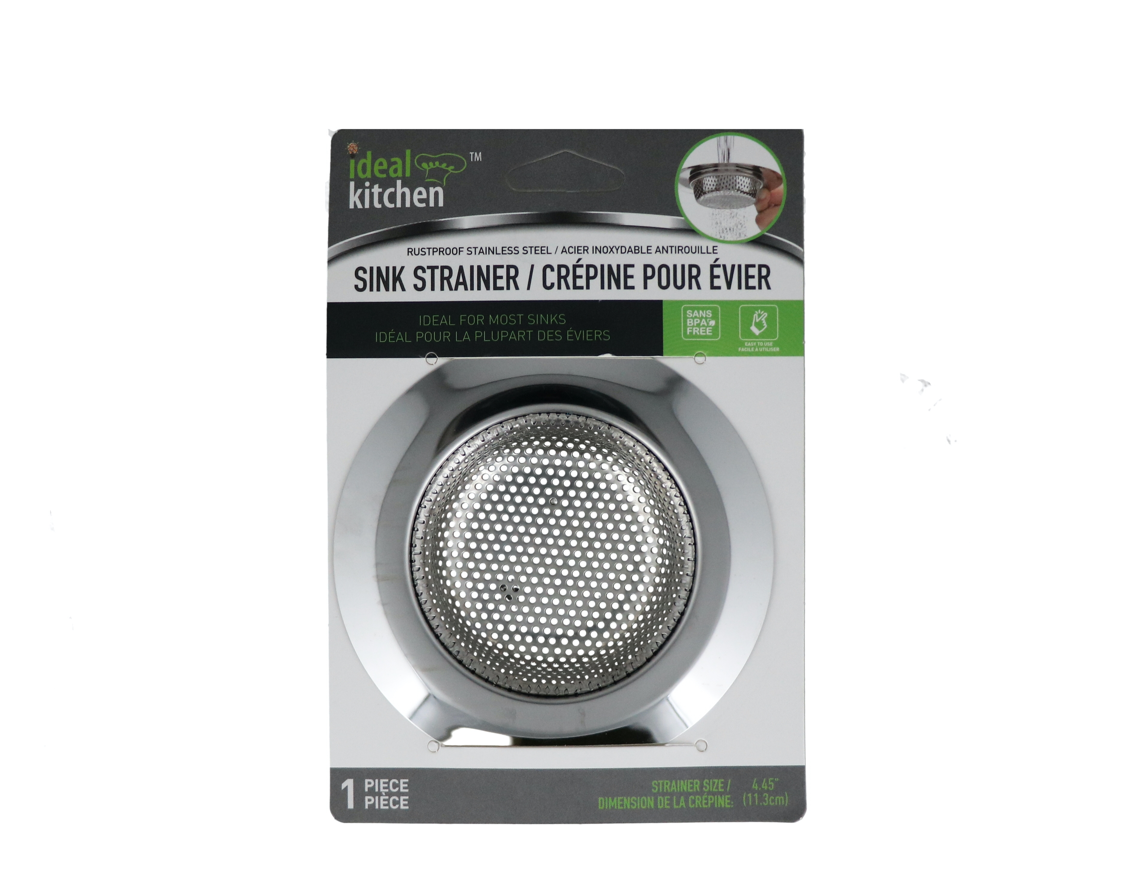 IDEAL KITCHEN SINK STRAINER 4.5 INCH