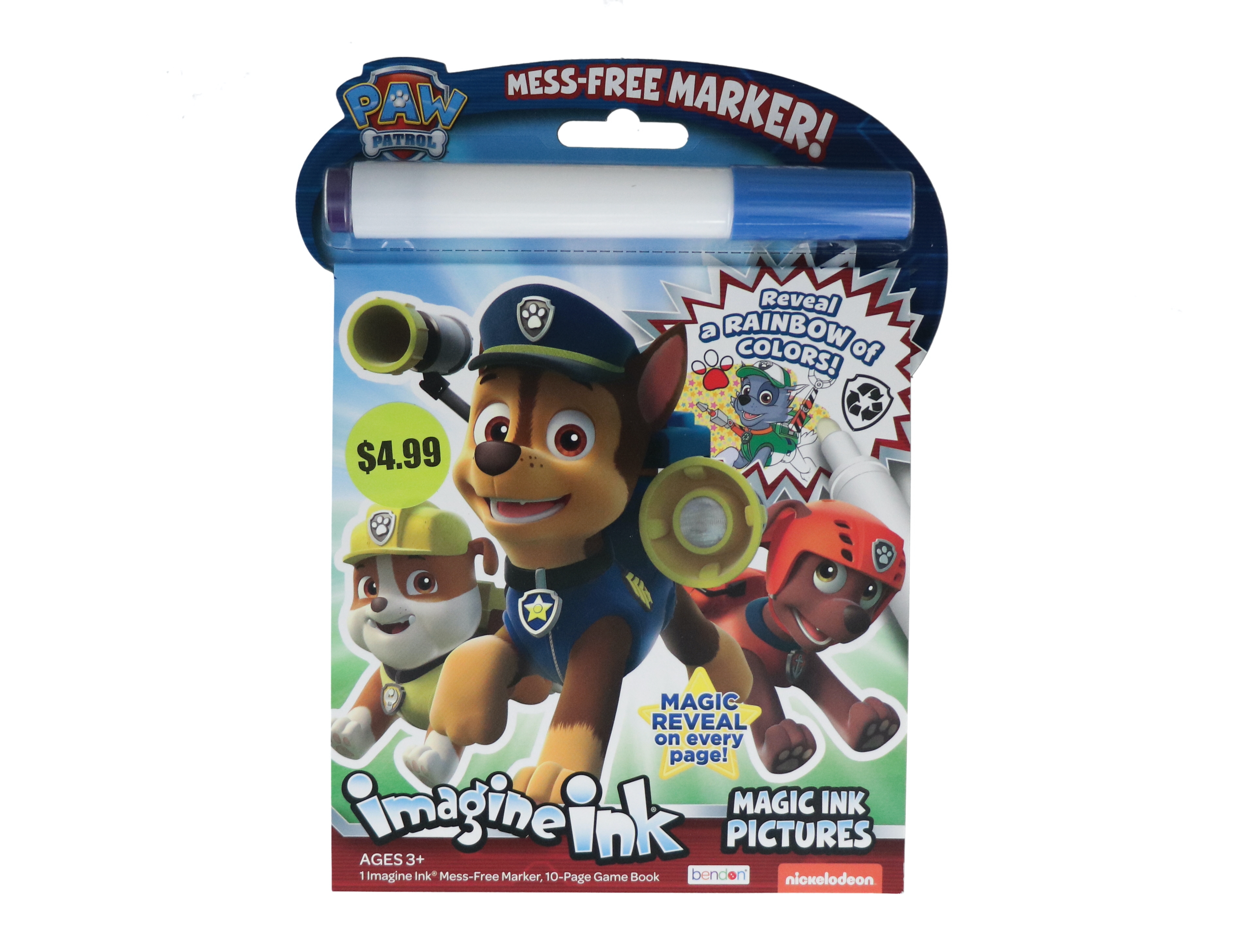 4.99 PAW PATROL MESS FREE IMAGINE INK 