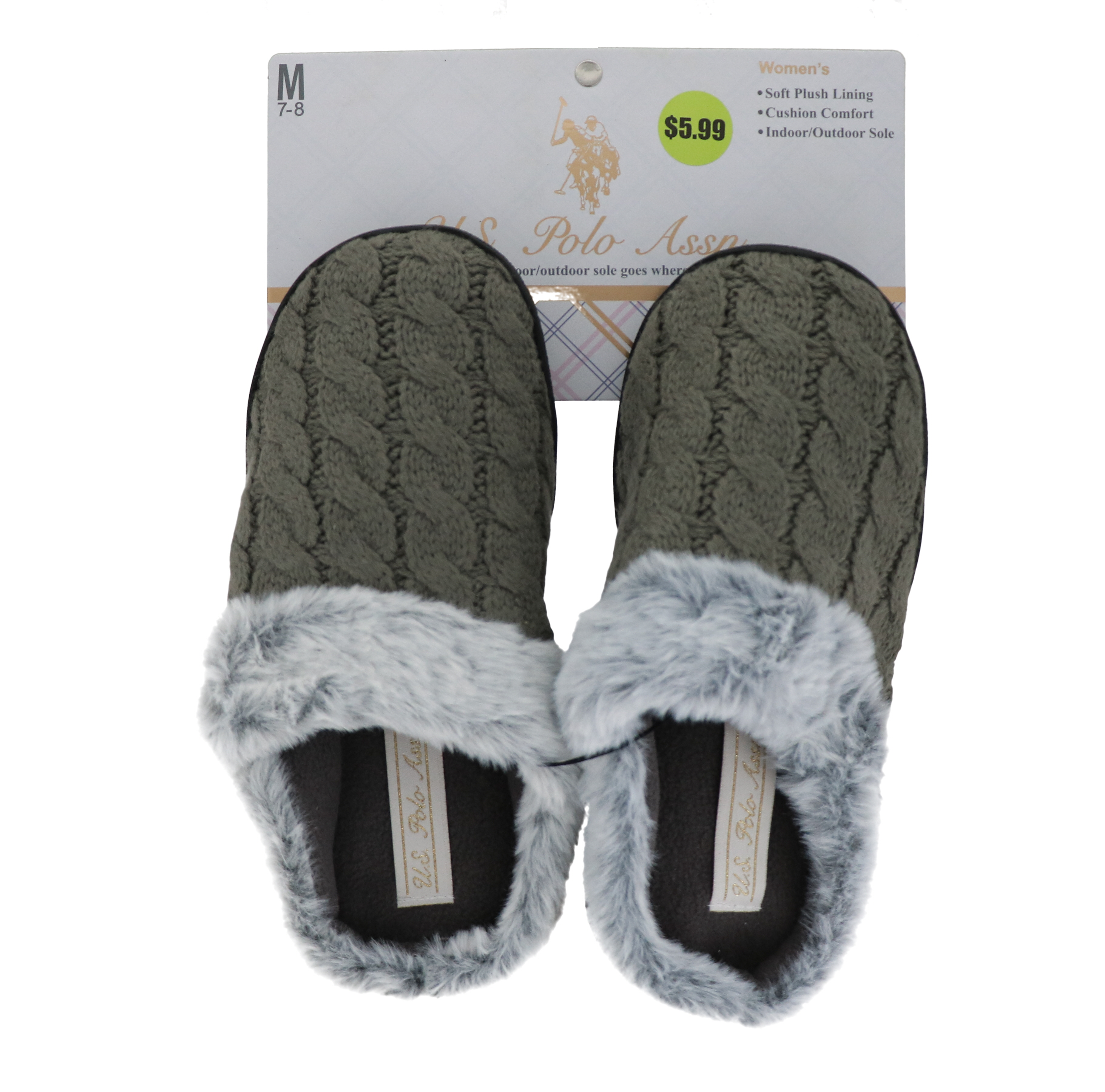 5.99 US POLO SLIPPERS