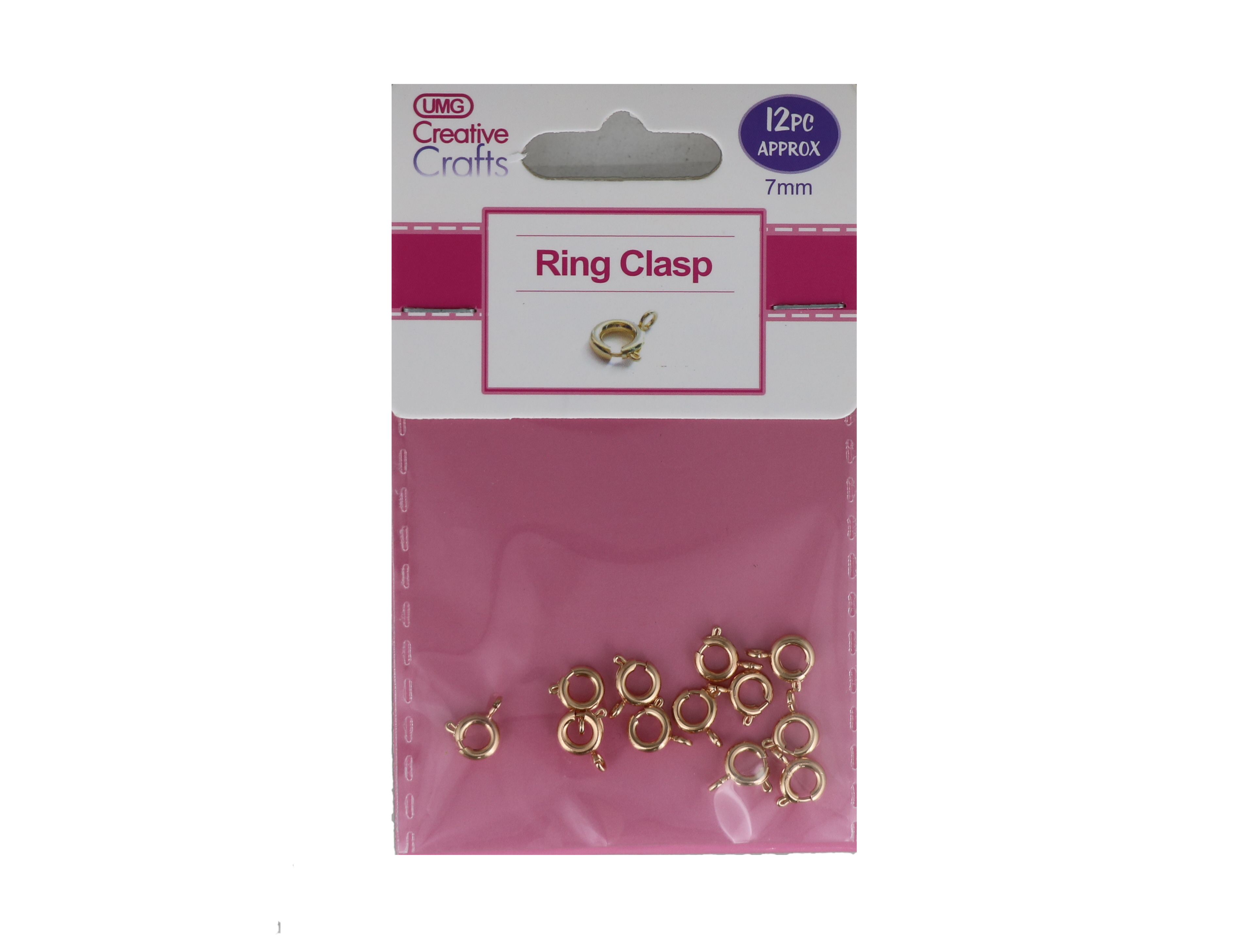 GOLD RING CLASP 12 PACK