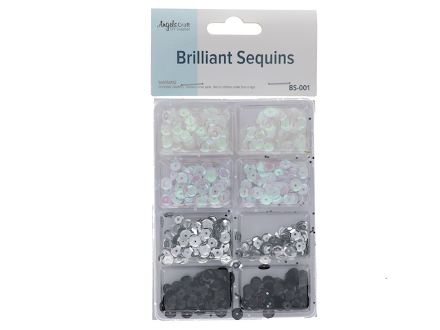 BRILLIANT SEQUINS BLACK WHITE XXX  