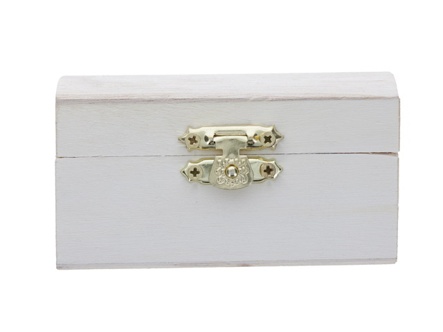 WOODEN JEWLERY BOX DOMED TOP  