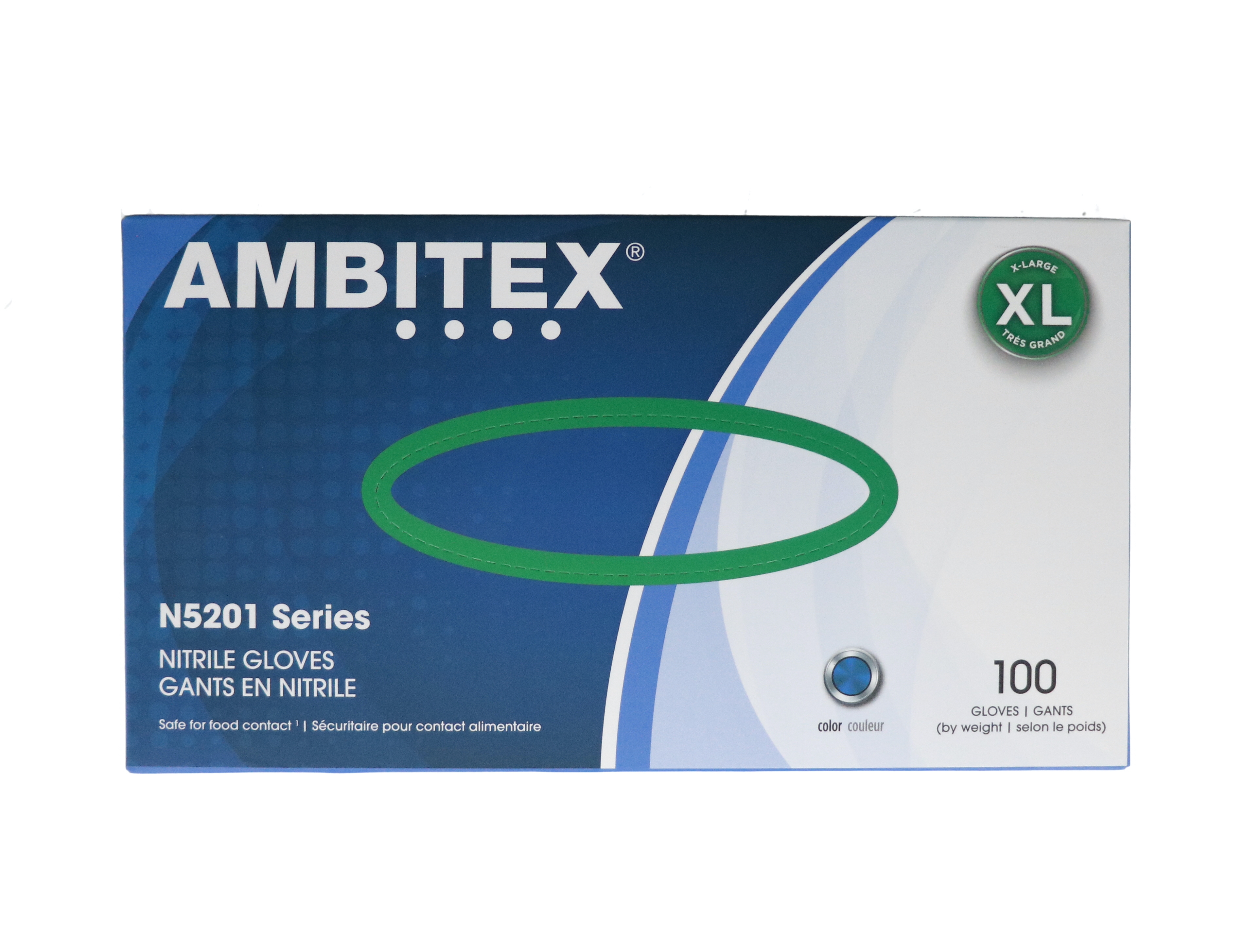 3.99 AMBITEX NITRILE GLOVES XL 100 PACK